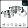 Multi-function stainless steamer Kitchen ware food steamer with glass lid